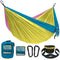 Wise Owl Outfitters Camping Hammock - Camping Essentials, Portable Hammock W/Tree Straps, Single or Double Hammock for Outside, Hiking, and Travel