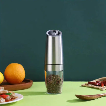 Electric Pepper Mill, Automatic Sea Salt Mill for Outdoor Travel Camping, Adjustable Spice Mill, Seasoning Utensils, Kitchen Utensils, Summer for Gift, Kitchen Gadgets, Kitchen Accessories